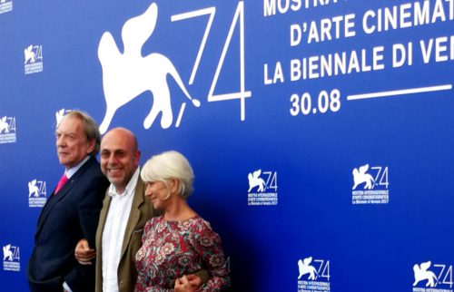 Donald Sutherland, Paolo Virzì e Hellen Mirren a Venezia 74