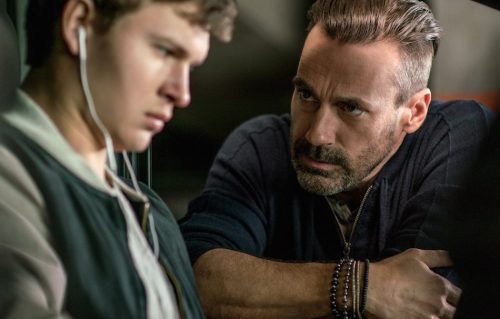 Ansel Elgort Jon Hamm Baby Driver