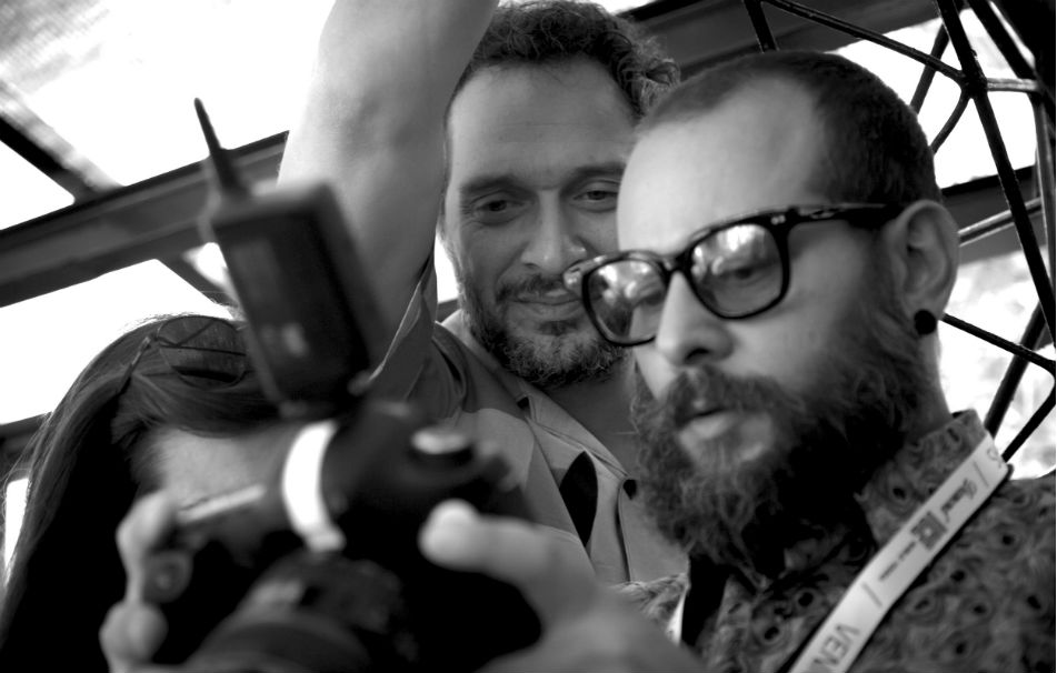 Fabrizio Cestari e Claudio Santamaria durante la 74ma Mostra del Cinema di Venezia - Foto di Andrea Picano