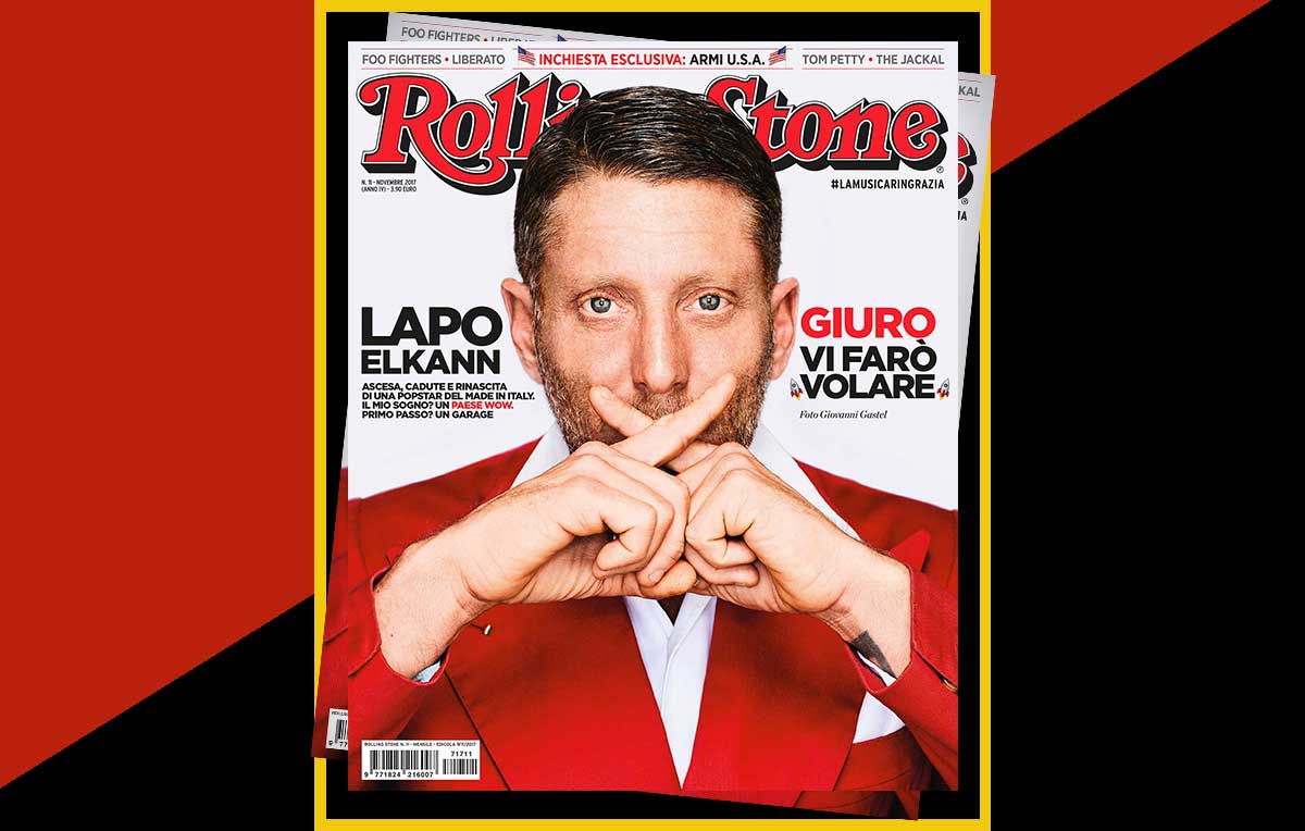Lapo Elkann sulla cover di novembre di Rolling Stone. Foto Giovanni Gastel
