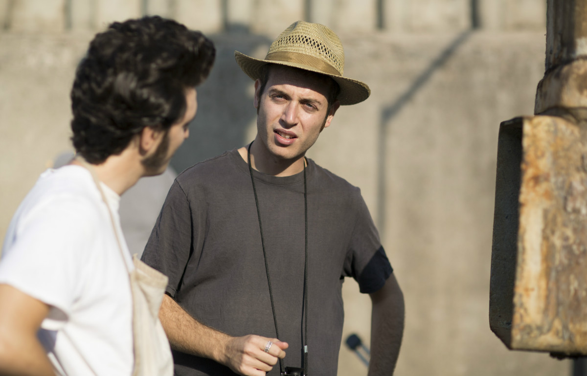 Fulvio Risuleo sul set con Giacomo Ferrara