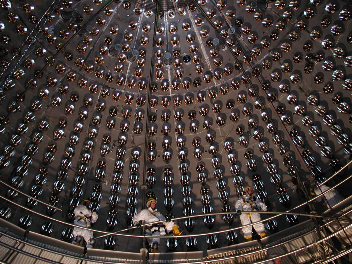 Uno scatto di Borexino, l'esperimento scientifico sotto il Gran Sasso. Foto: Stampa