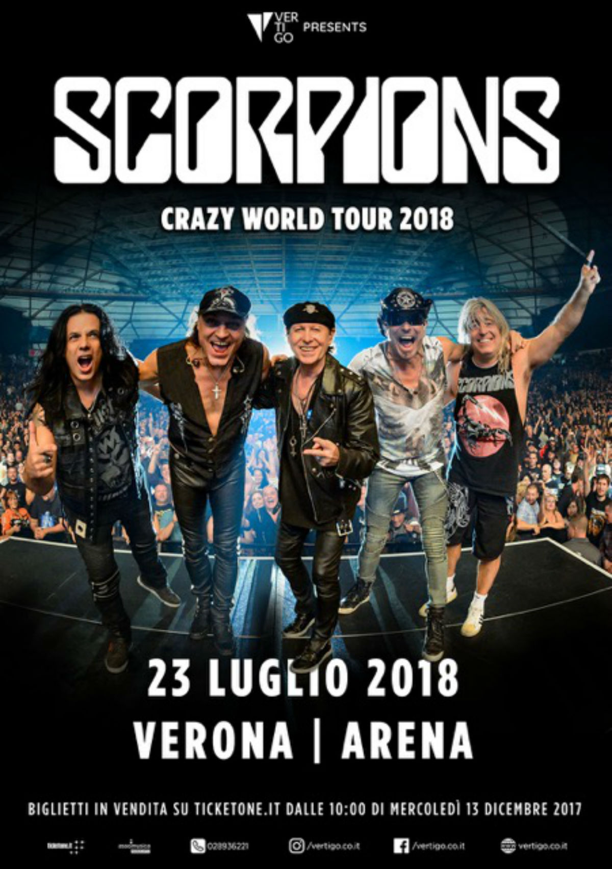 scorpions tour italia