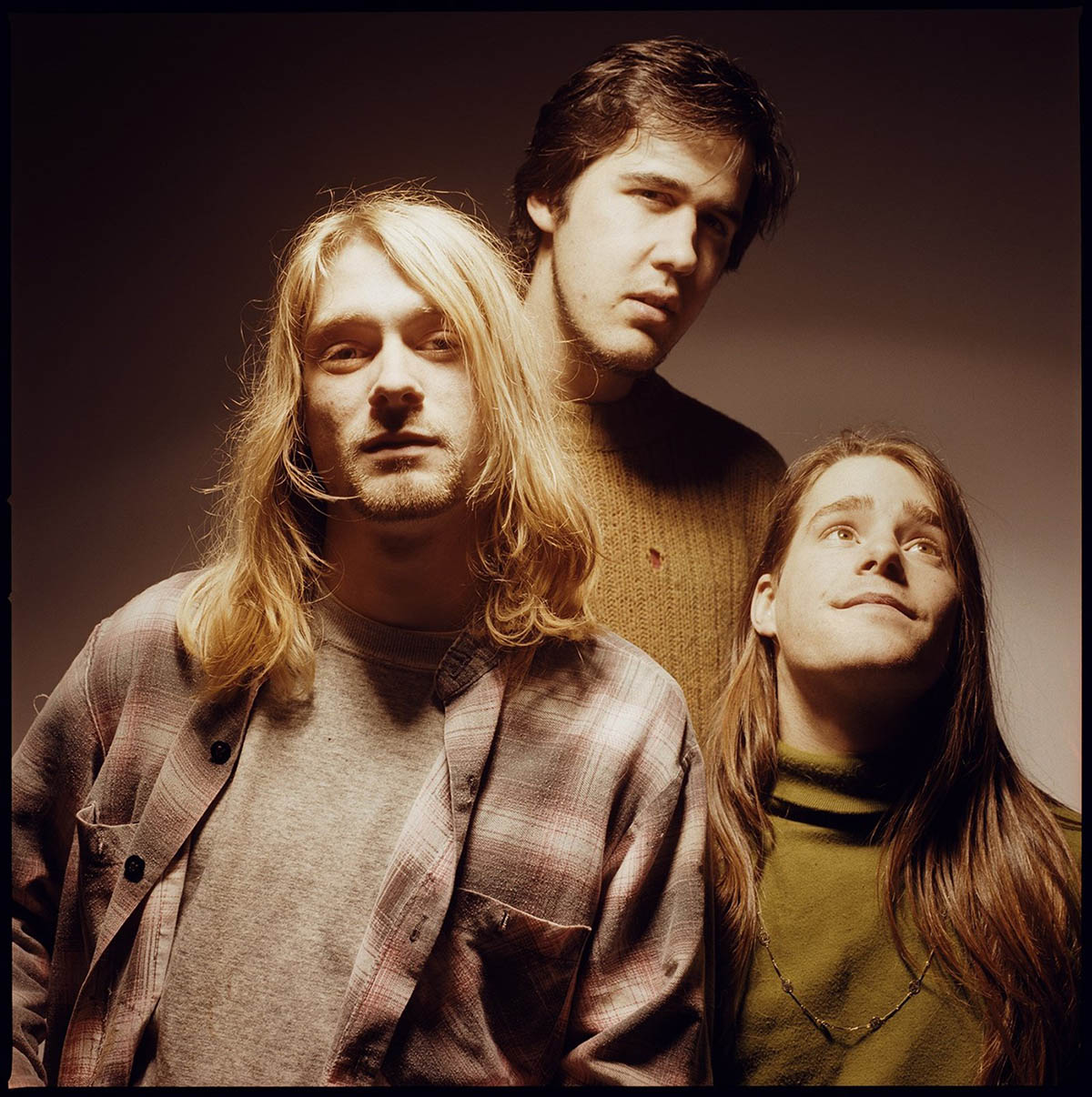 Nirvana, aprile 1990. Kurt Cobain, Krist Novoselic e Chad Channing. © Foto Michael Lavine