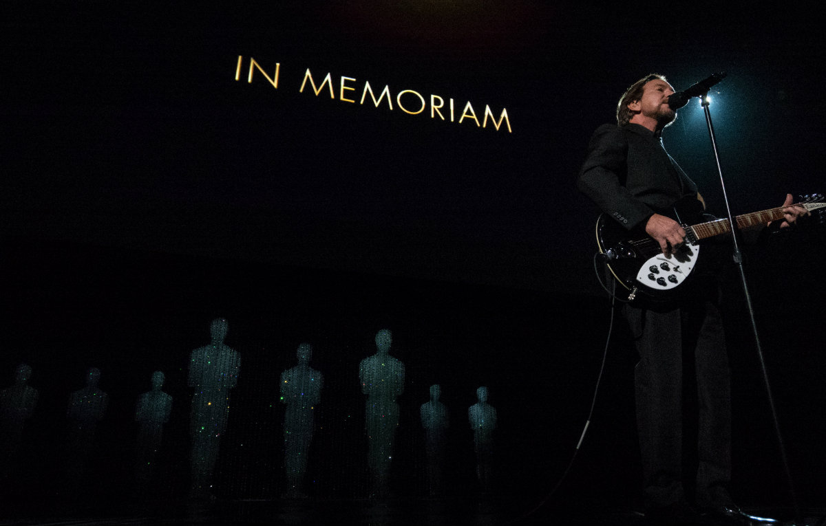 Eddie Vedder. Credit: Todd Wawrychuk / Bill Barnes / A.M.P.A.S.