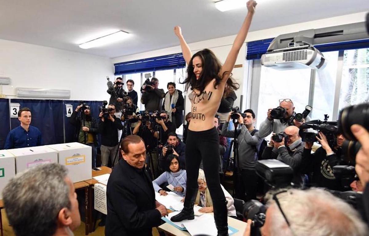 I tre momenti chiave delle Femen in Italia