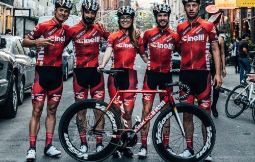 Il Team Cinelli al completo a New York. Foto: Chiara Redaschi
