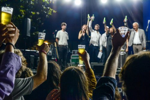 Il "Nastro Azzurro Prime Brew party" dello scorso 27 maggio allo stabilimento di Roma