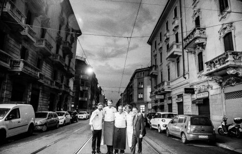 Andrea Berton, Davide Oldani, Carlo Cracco, Ernst Knam, Davide Oldani - Foto di Gabriele Basilico