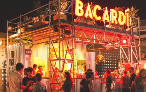 Un'immagine del bar realizzato da Bacardì al Primavera