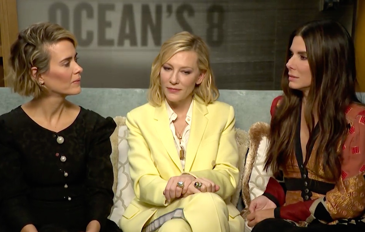 Cate Blanchett, Sandra Bullock e Sarah Paulson raccontano ‘Ocean’s 8’