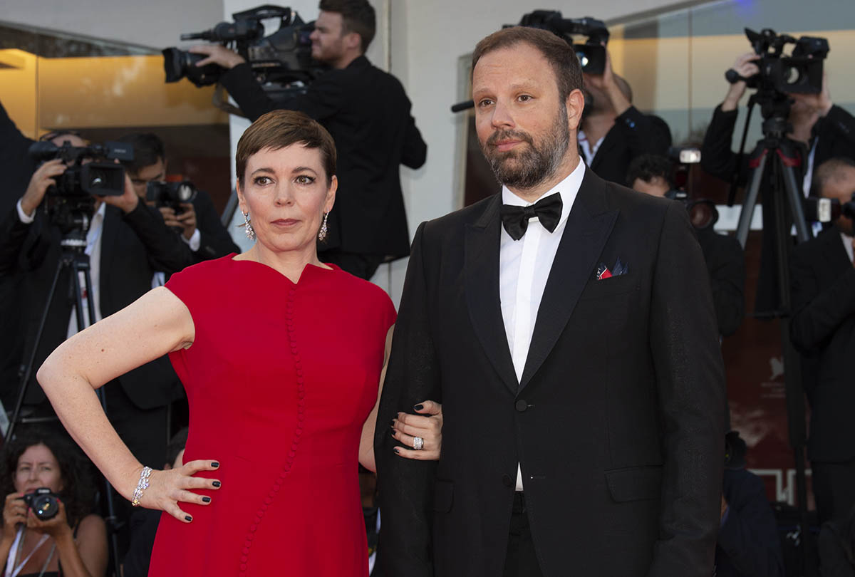 Olivia Coleman e Yorgos Lanthimos sul red carpet prima della premiazione di Venezia 75. Foto di Karen di Paola / ROCKETT.