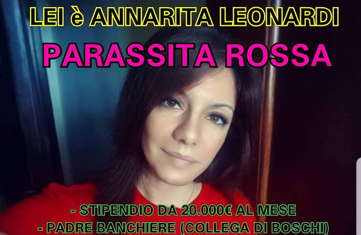 Questa è Anna Rita Leonardi, parassita rossa e lobbista
