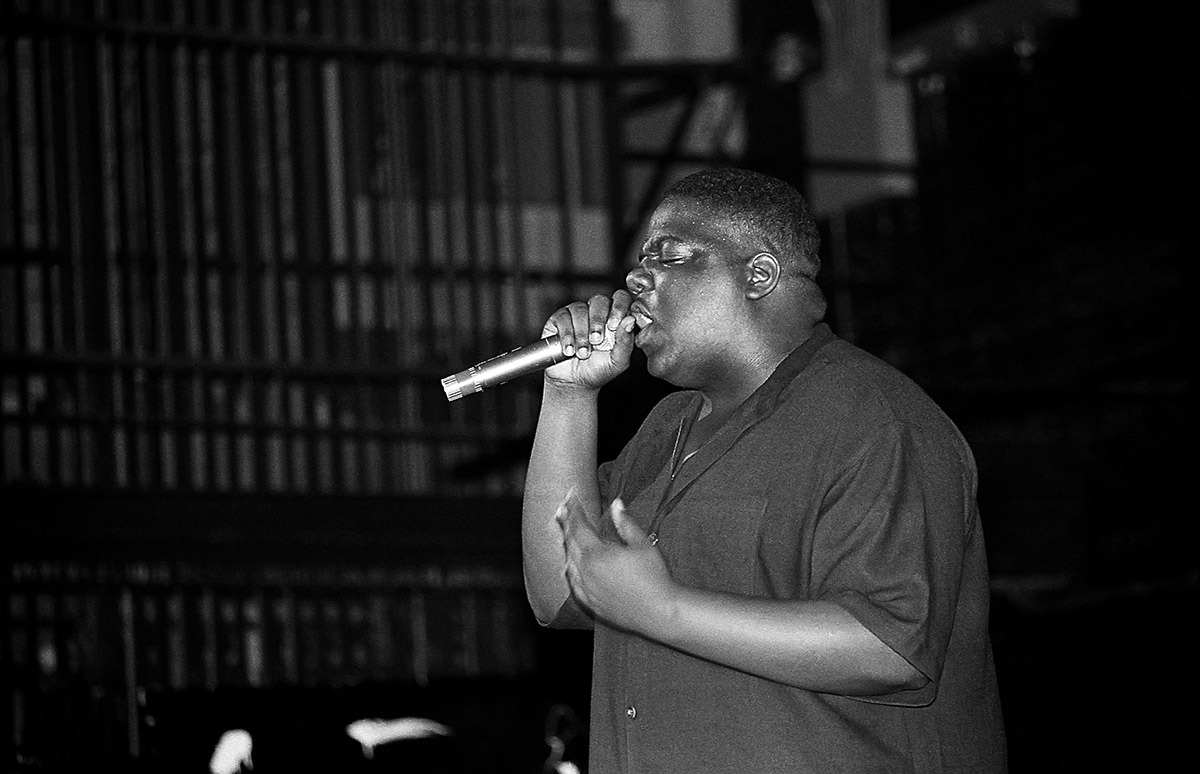 Notorious B.I.G. al Riviera Theatre di Chicago, Illinois, nel settembre del 1994.