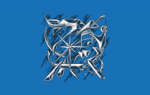 Il logo del progetto adidas Originals x Santeria disegnato da Corrado Grilli