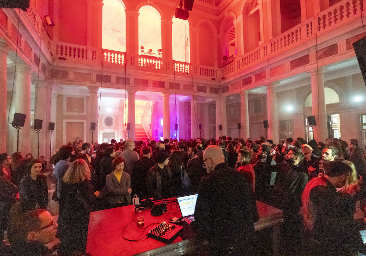 Robert Henke a Palazzo Grassi. Foto di Matte de Fina