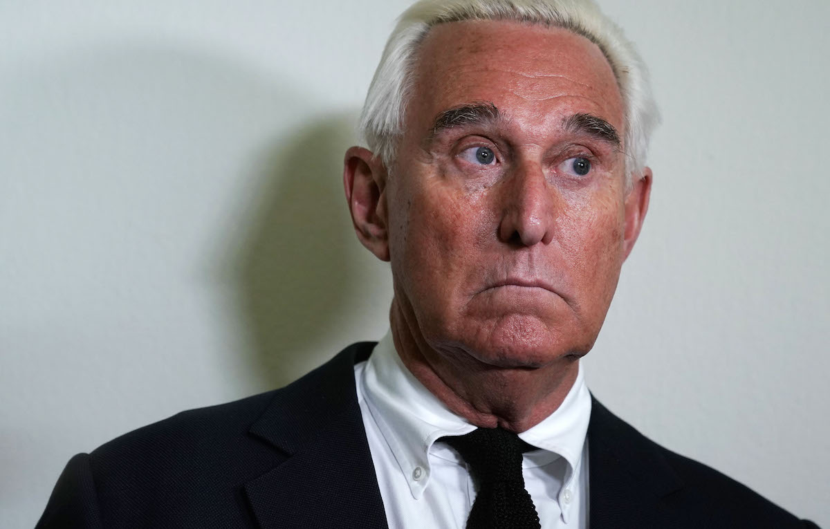 Roger Stone, ex consigliere di Trump, è stato arrestato oggi. Foto: Alex Wong/Getty Images