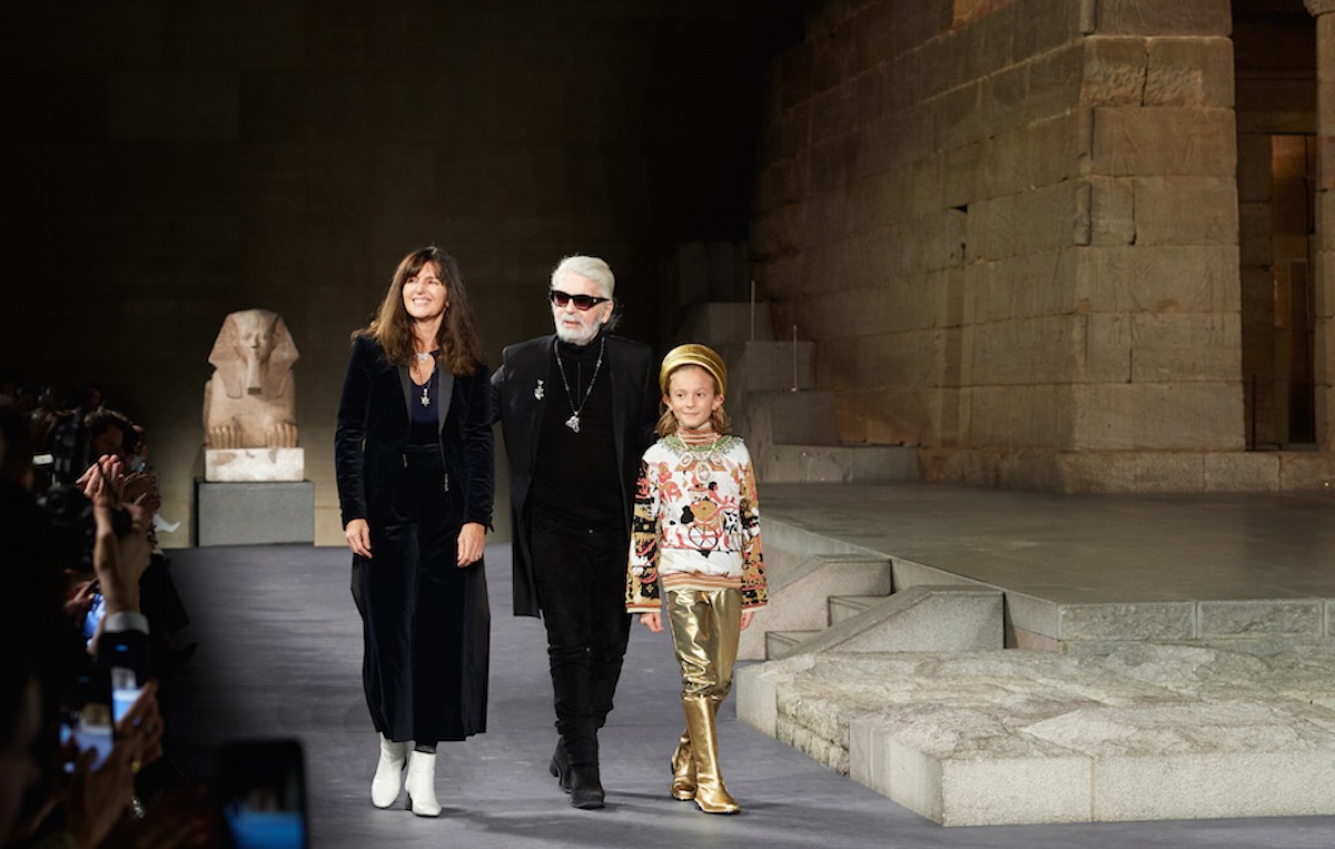Karl Lagerfeld e Virginie Viard lo scorso dicembre. Foto: Olivier Saillant