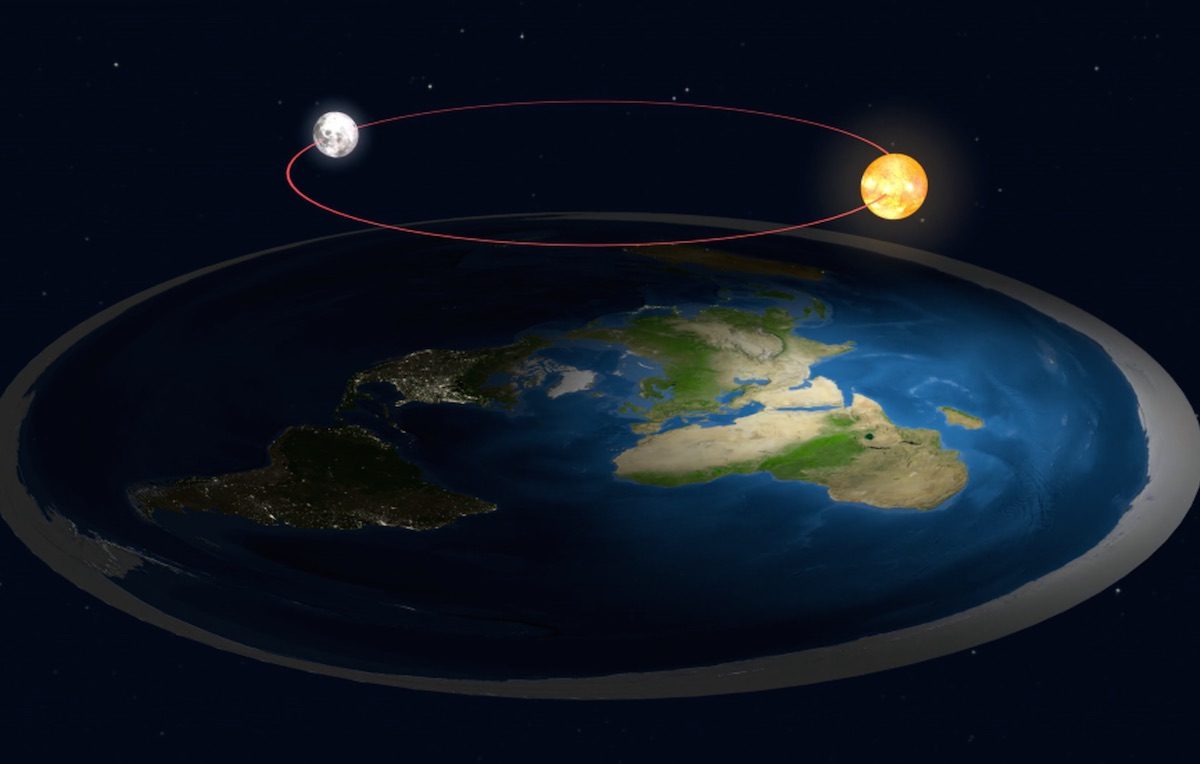 Un'immagine di come dovrebbe essere la Terra secondo il 2% degli statunitensi