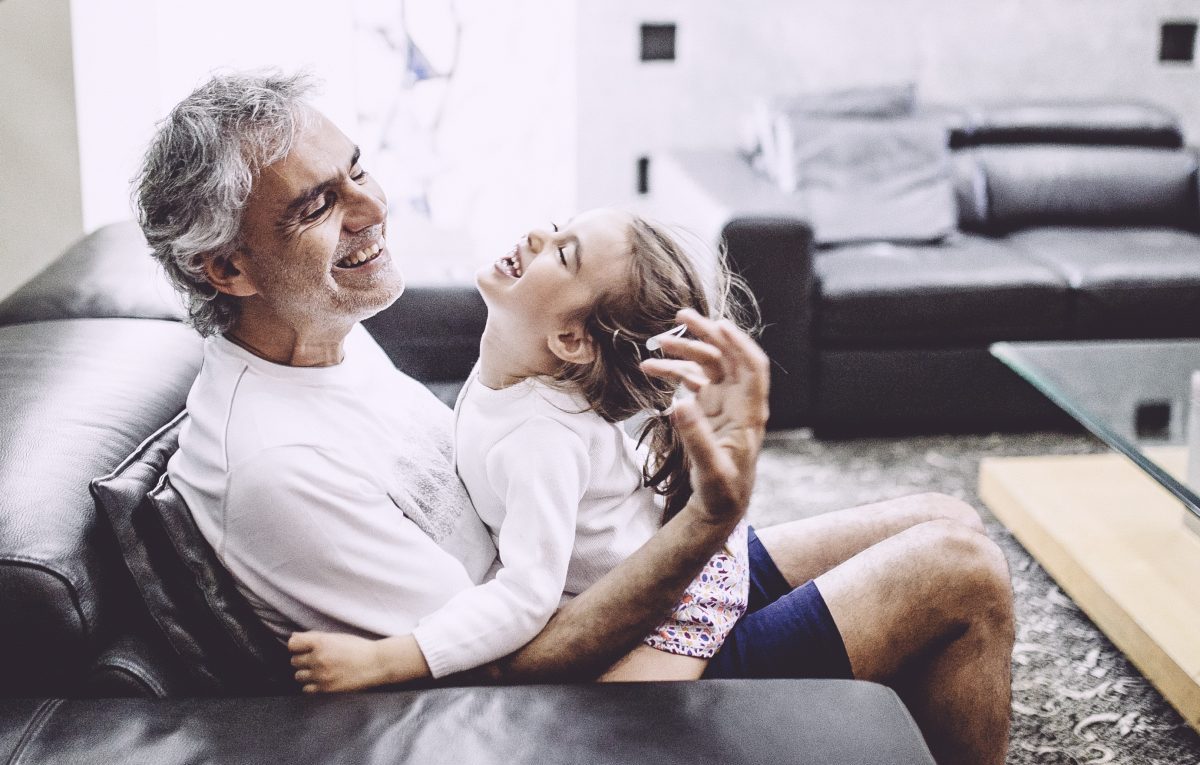 Andrea Bocelli e sua figlia Virginia.