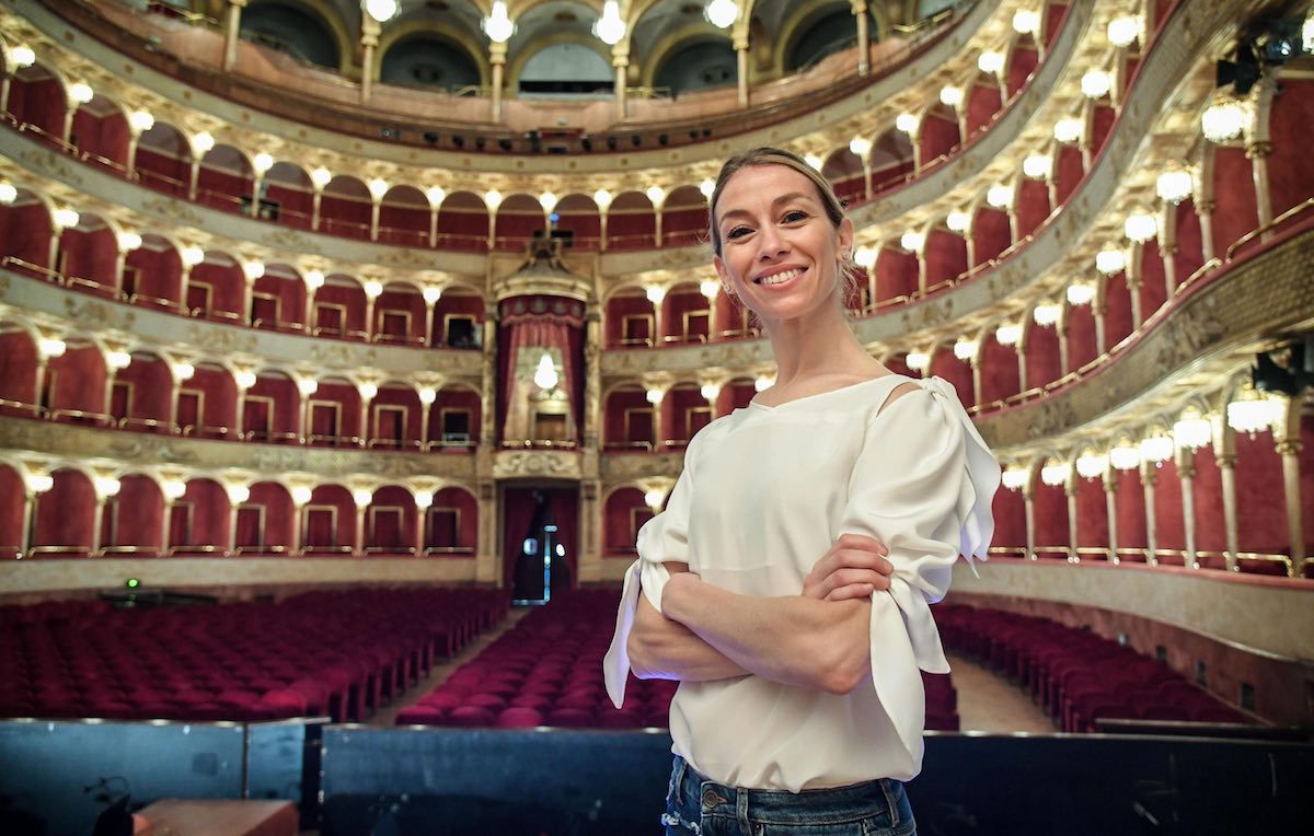 Eleonora Abbagnato, sul palco dell'Ariston con Arisa