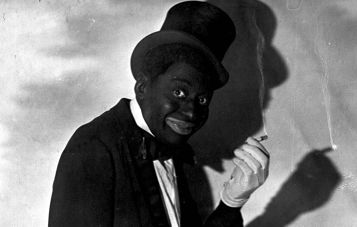 Un'immagine storica dell'attore Bert Williams, con la "blackface"