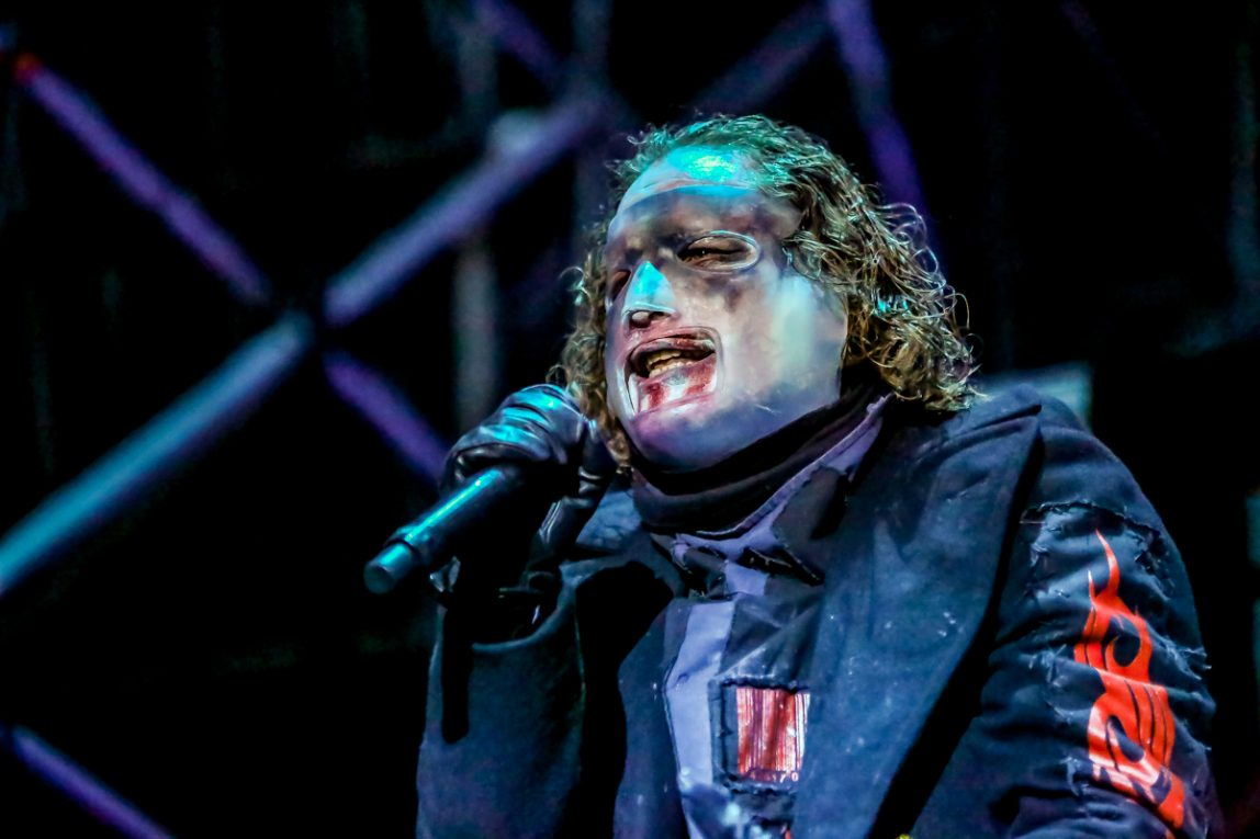 Gli Slipknot sul palco del Sonic Park di Bologna. Foto: Luigi Rizzo