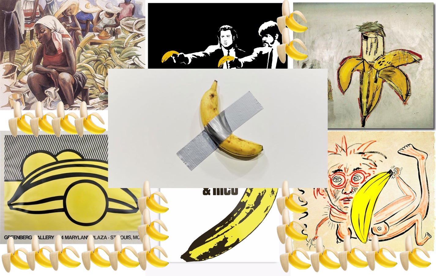 10 banane d’artista oltre a quella di Cattelan