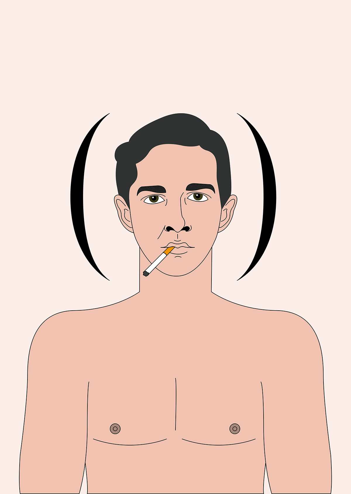 Shia LaBeouf Honey boy - illustrazione di Stefania Magli