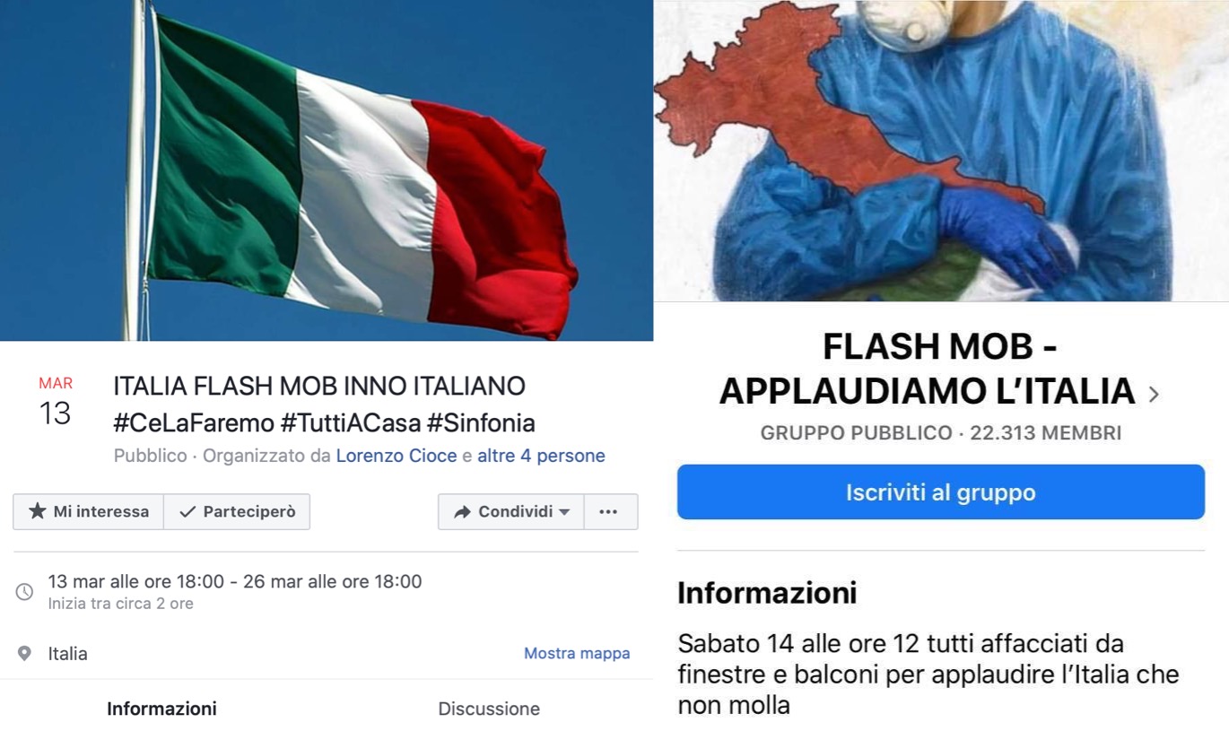 I più bizzarri “flash mob da balcone” che gli italiani stanno organizzando durante la quarantena