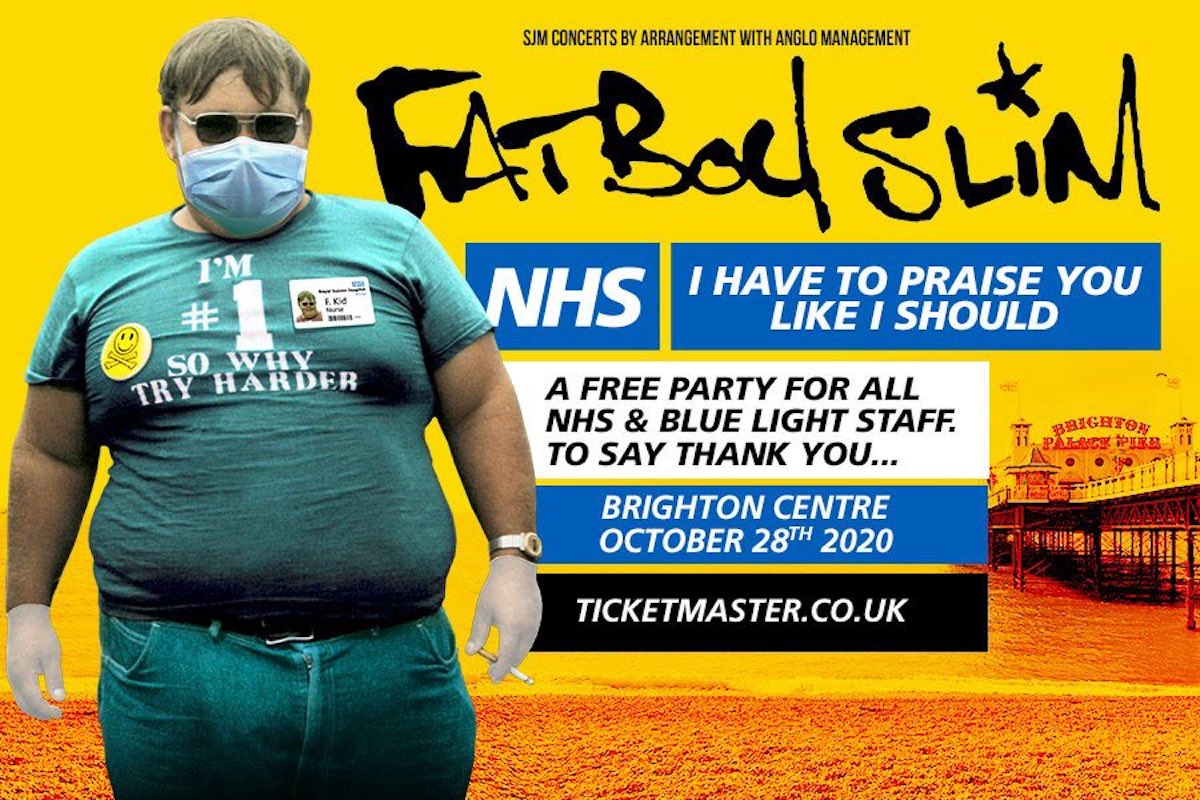 Liam Gallagher e Fatboy Slim terranno concerti gratuiti per medici e infermieri