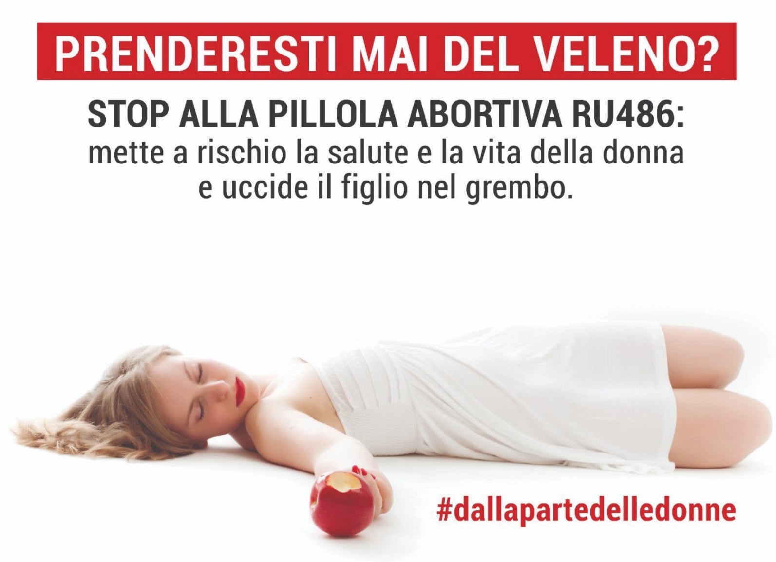 “Prenderesti mai del veleno?” – la campagna pro-vita contro la pillola abortiva