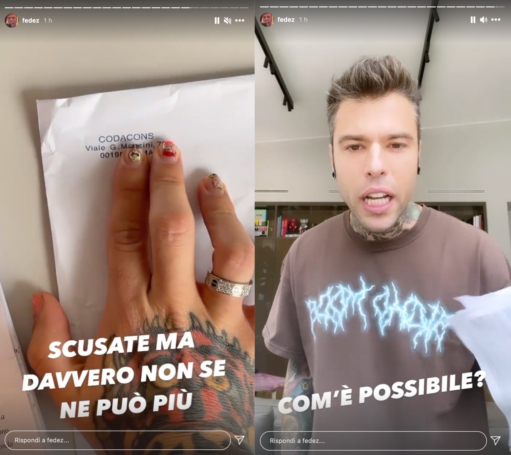 Fedez contro il Codacons: «Mi sono rotto il cazzo!»