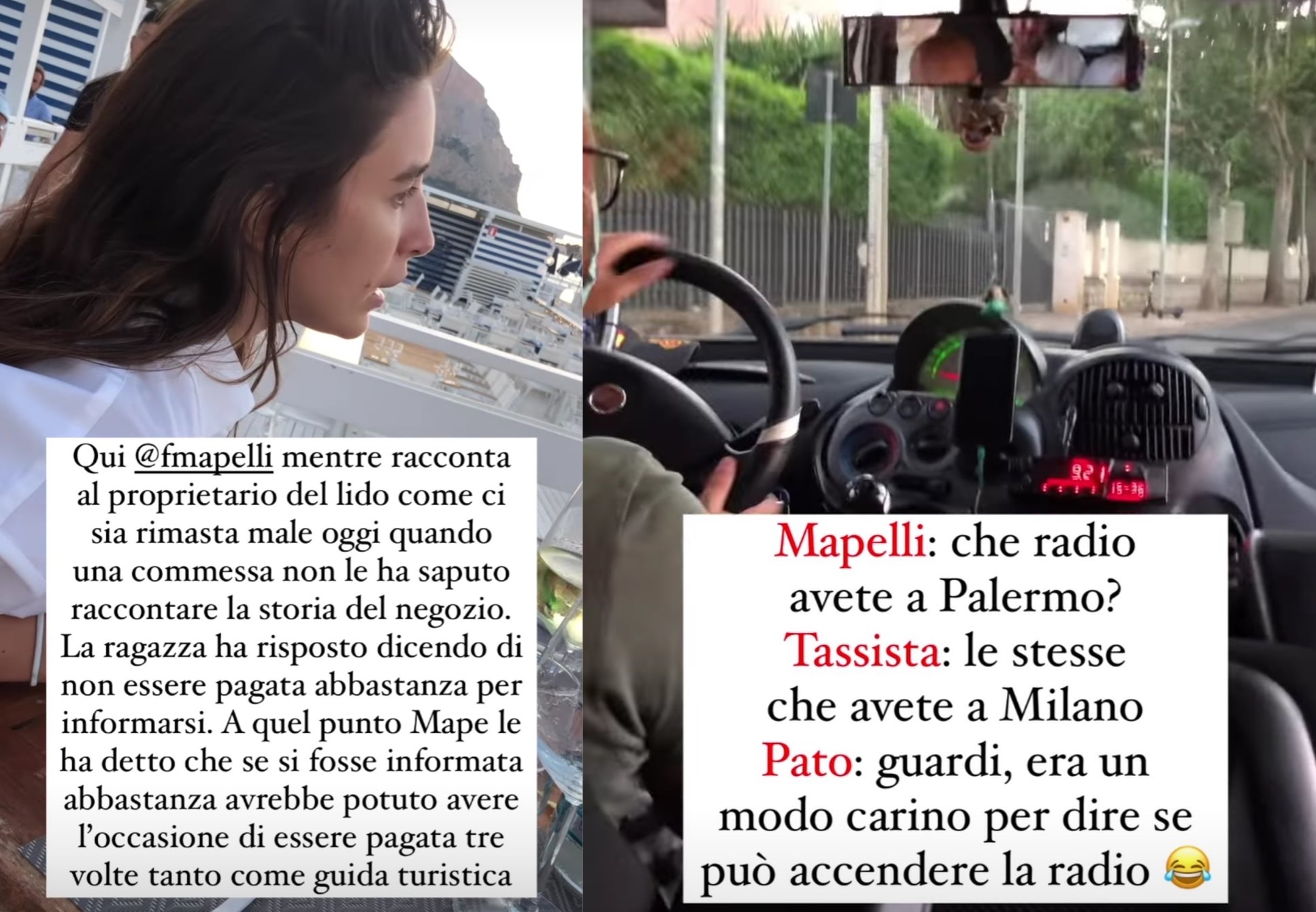 La polemica sulle storie Instagram di Imen Jane e Francesca Mapelli a Palermo