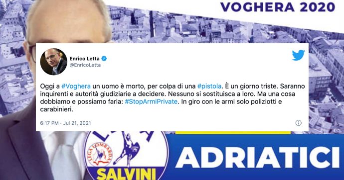 L’assurdo tweet di Enrico Letta sull’omicidio di Voghera