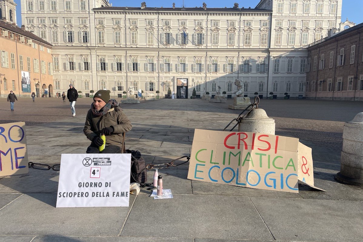 Lo sciopero della fame di Ruggero in difesa del clima