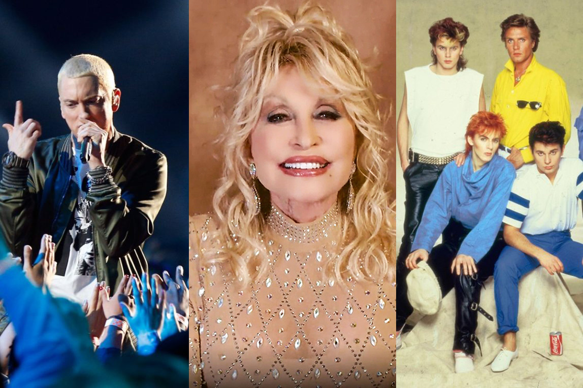 Eminem, Dolly Parton e i Duran Duran entrano nella Rock and Roll Hall of Fame