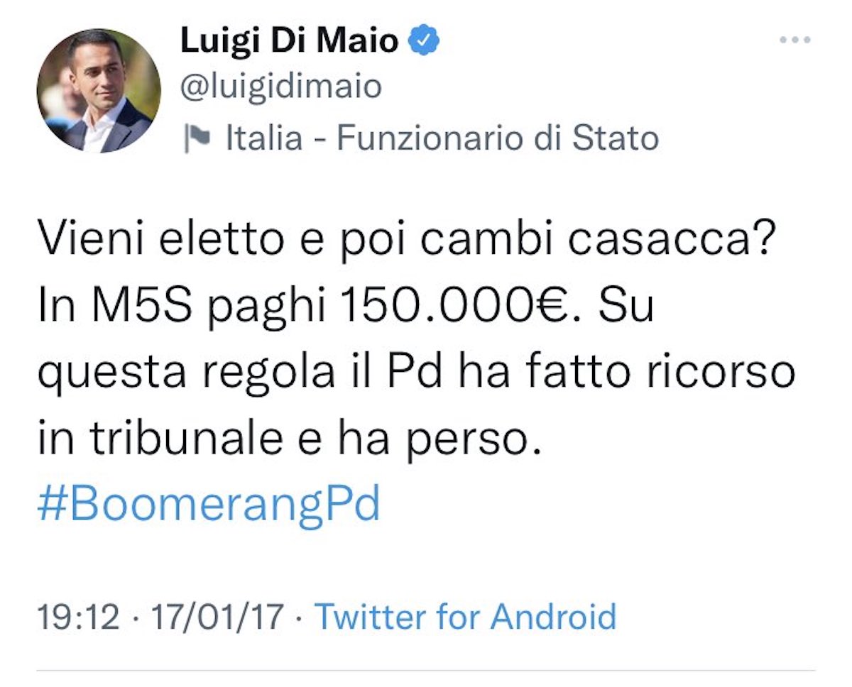 Di Maio è ‘così confuso da multarsi da solo’?