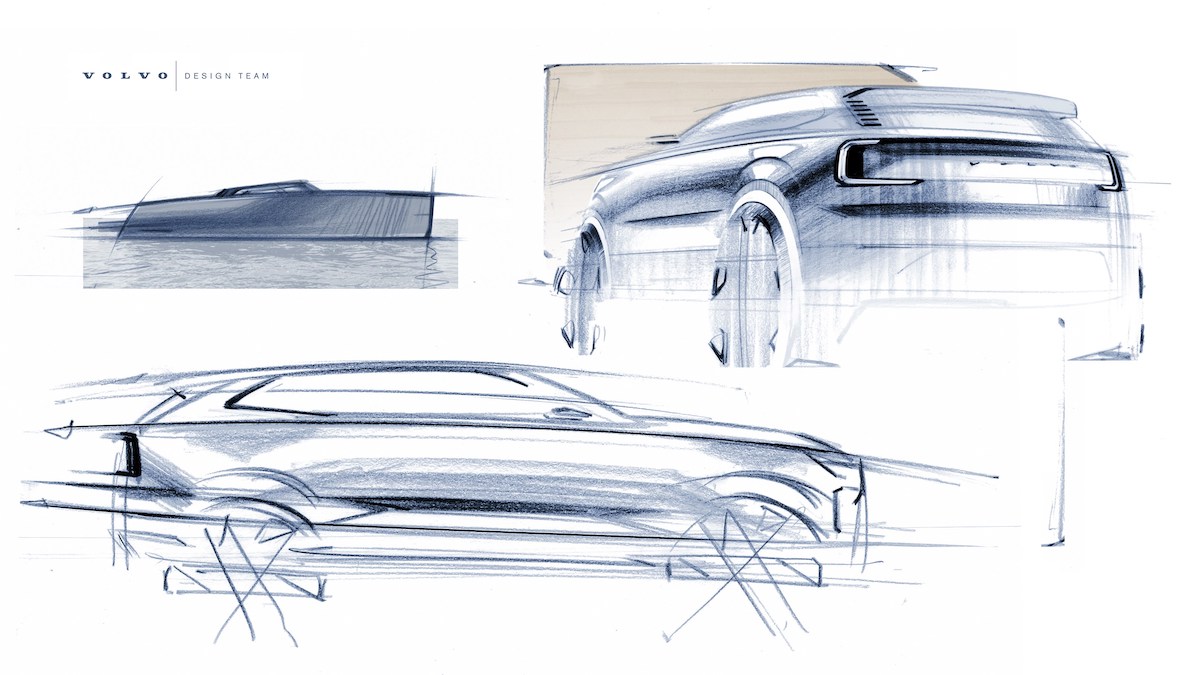 Volvo EX90 sketch