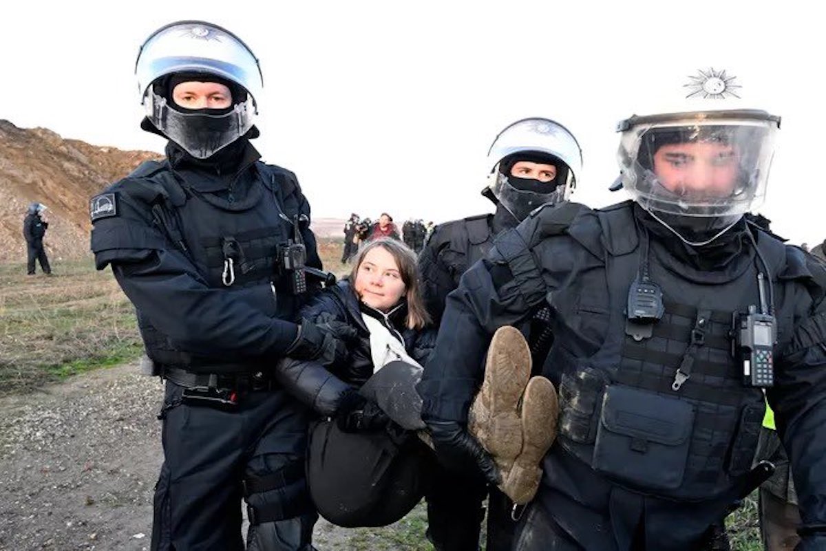 Greta Thunberg è stata fermata dalla polizia tedesca