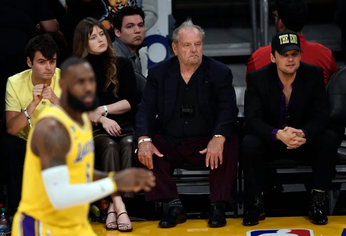 Jack Nicholson a bordo campo Lakers