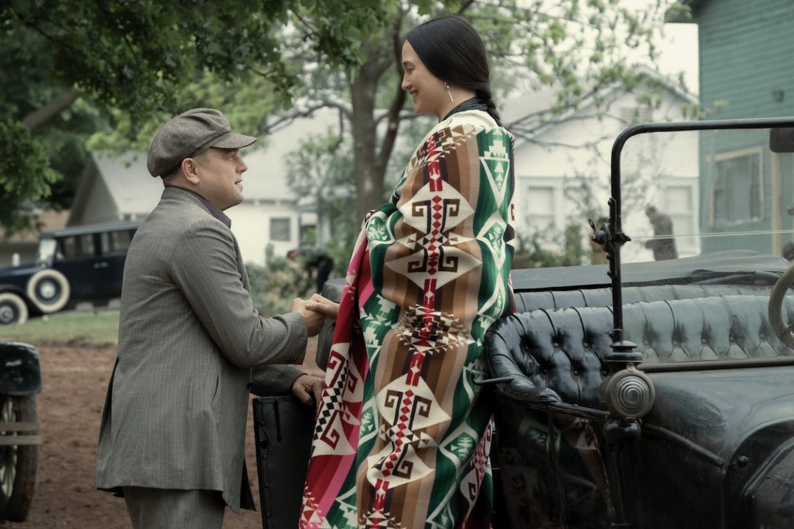 Leonardo DiCaprio e Lily Gladstone in 'Killers of the Flower Moon'.