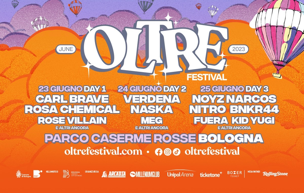 Verdena, Carl Brave, Noyz Narcos, Naska e Rose Villain nella lineup di OLTRE Festival a Bologna