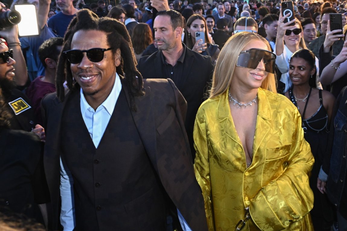 Jay-Z e Beyoncé alla sfilata di Pharrell
