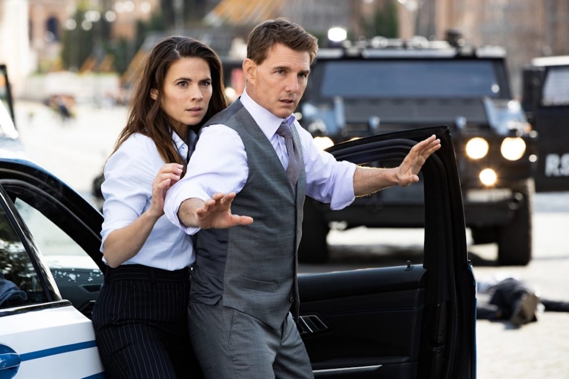 Hayley Atwell e Tom Cruise in ‘Mission: Impossible Dead Reckoning – Parte Uno'