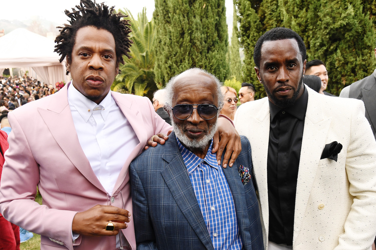 Clarence Avant con Jay-Z e Sean Combs al Roc Nation THE BRUNCH nel 2020