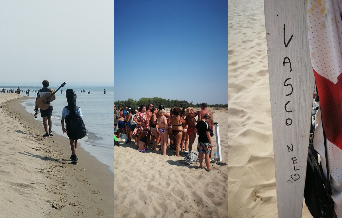 Tra i fan che vanno al mare a caccia di selfie con Vasco