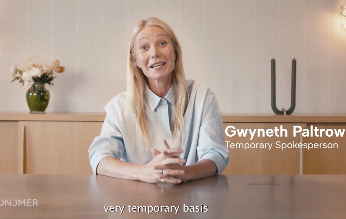 Gwyneth Paltrow è il nuovo volto di Astronomer dopo il pasticcio della kiss cam