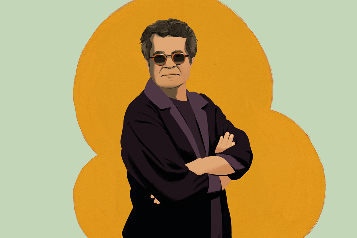Jafar Panahi. Illustrazione di Alessandro Ventrella per Rolling Stone