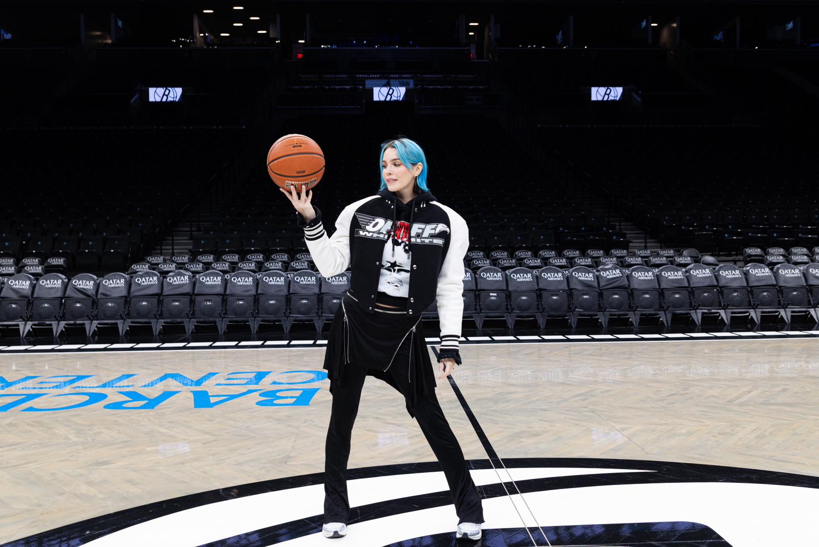 Rose Villain durante la listening experience al Barclays Center di Ney York